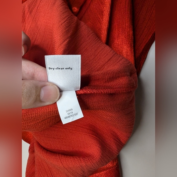 NWT Nine West XS Womens Red Long Sleeve Dress 'Luxe Animal' - Picture 7 of 13